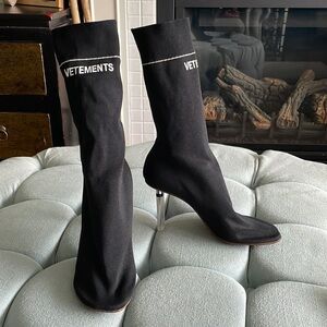 Vetements Sock Boot Heels Size 36